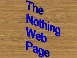 The Nothing Web Page